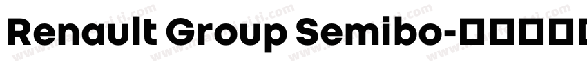 Renault Group Semibo字体转换